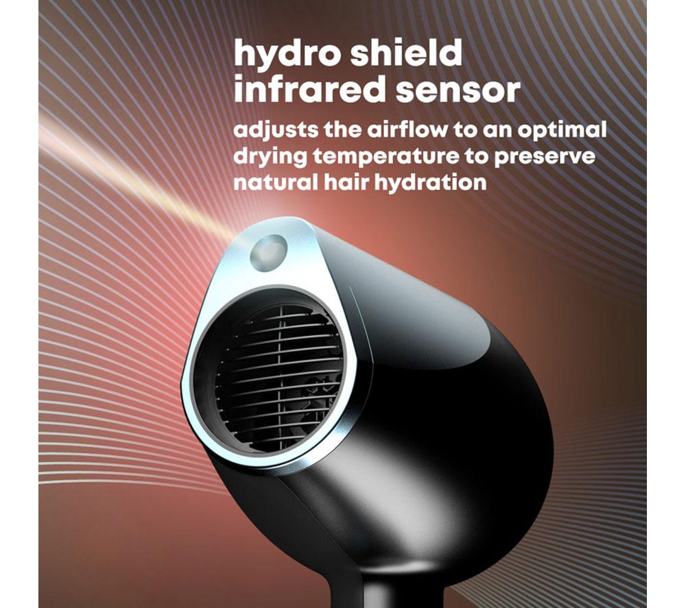 REVAMP Progloss Hydro Shield X Shine Hair Dryer - Black image number 2 of 8