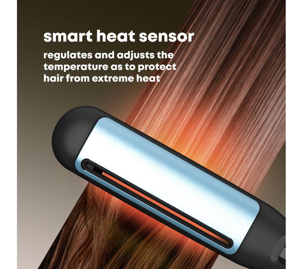 REVAMP Hydro Shield X Shine Ceramic Hair Straightener - Black image number 2 of 8