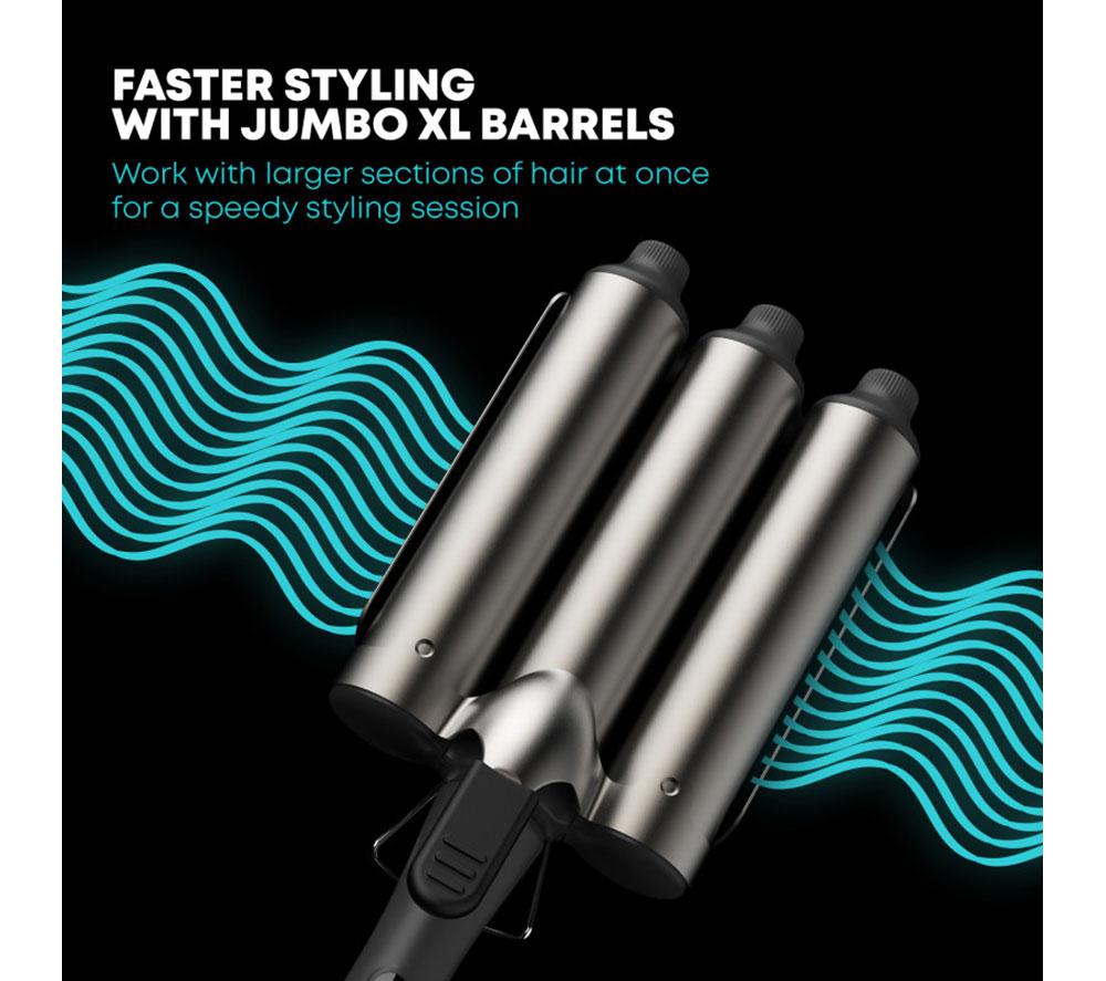 REVAMP Boho Beach Waver XL Professional Ceramic Waver - Black image number 2 of 7