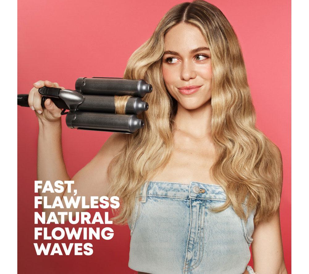 REVAMP Boho Beach Waver XL Professional Ceramic Waver - Black image number 4 of 7