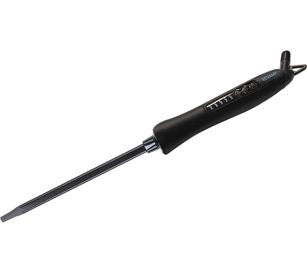 REVAMP Progloss Tight Curl Stick TO-1100 Curling Wand - Black, Black