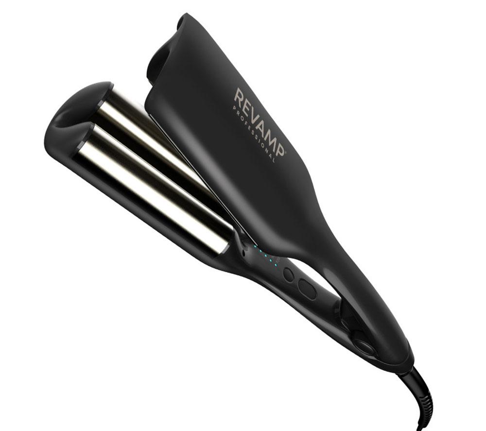 REVAMP 2-in-1 Beach & Volume Professional Ceramic Waver - Black image number 8 of 8