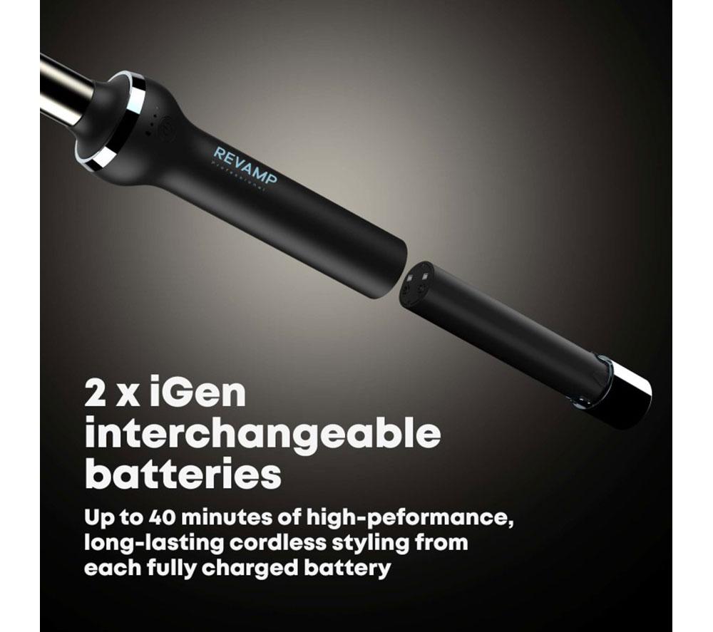 REVAMP iGEN Cordless Curling Tongs - Black image number 2 of 7