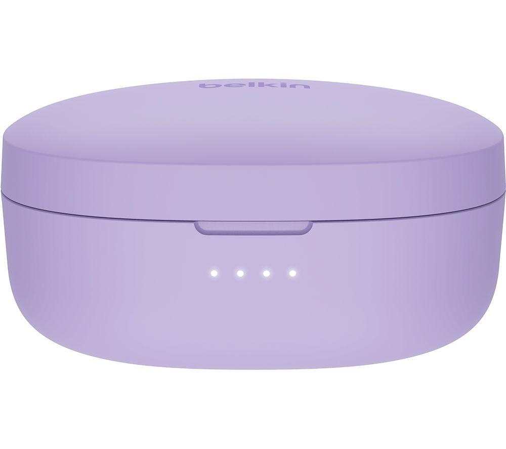 BELKIN SoundForm Bolt Wireless Bluetooth Earbuds - Lavender image number 4 of 10