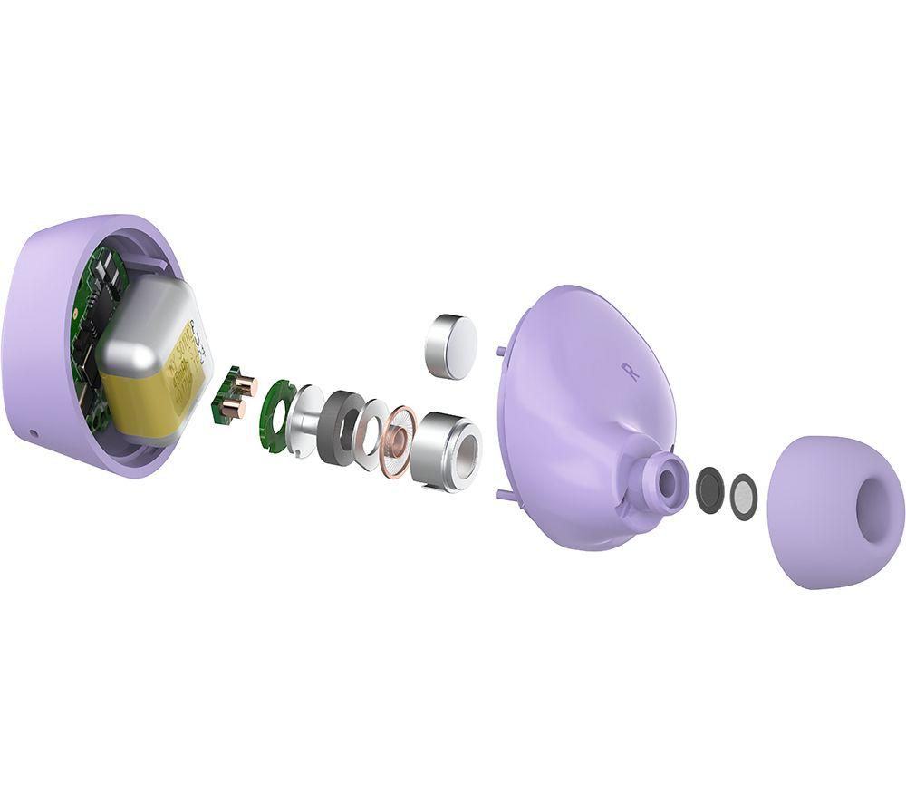 BELKIN SoundForm Bolt Wireless Bluetooth Earbuds - Lavender image number 5 of 10