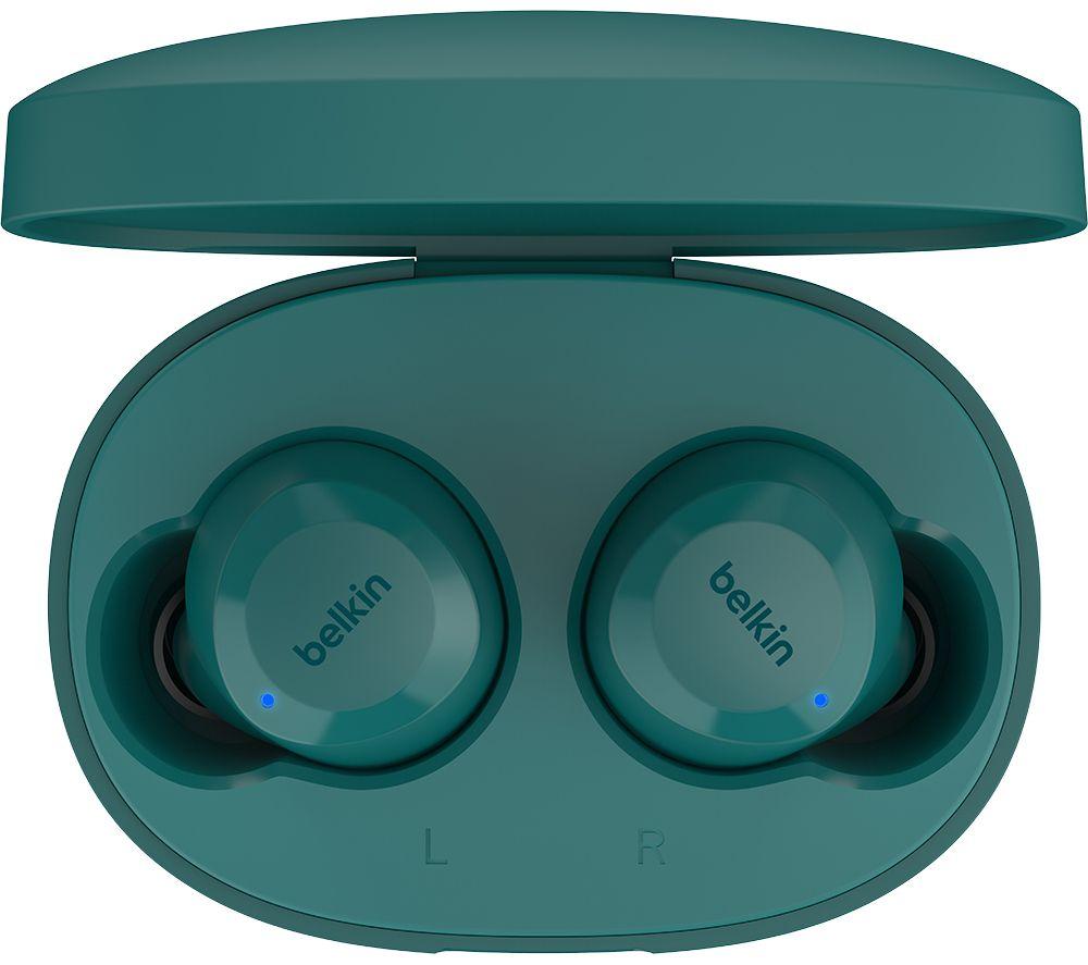 BELKIN SoundForm Bolt Wireless Bluetooth Earbuds - Teal image number 2 of 9