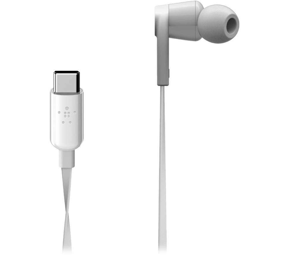 BELKIN SoundForm G3H0002BTWHT Earphones with USB Type-C Connector - White image number 4 of 5