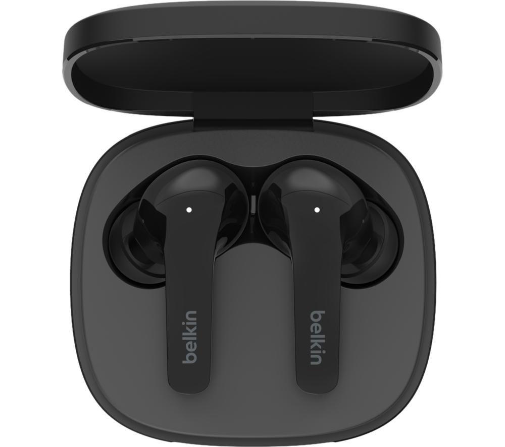 BELKIN SoundForm Flow AUC006BTBK Wireless Bluetooth Noise-Cancelling Earbuds - Black image number 4 of 11