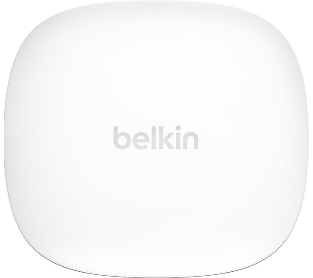 BELKIN SoundForm Flow AUC006BTWH Wireless Bluetooth Noise-Cancelling Earbuds - White image number 4 of 11