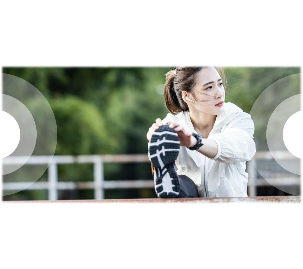 BELKIN SoundForm Flow AUC006BTWH Wireless Bluetooth Noise-Cancelling Earbuds - White image number 6 of 11