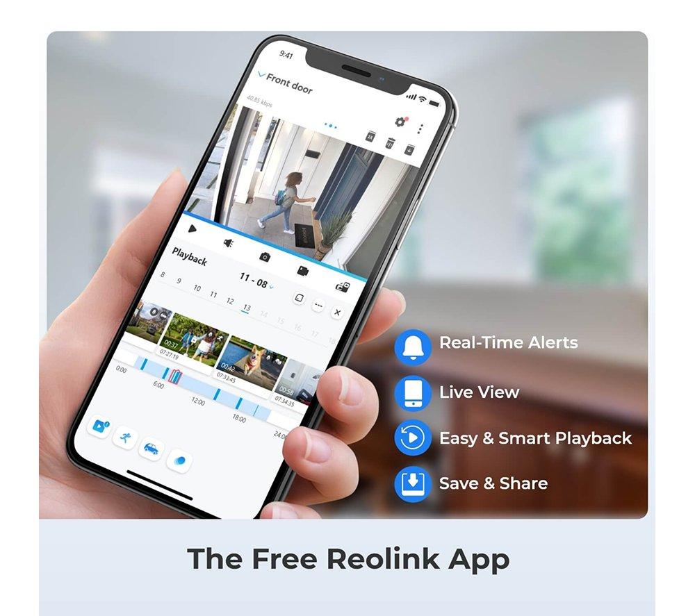 REOLINK  Advantage Series 8-Channel 4K+ Ultra HD NVR Outdoor CCTV System - 2 TB HDD, 4 Bullet Cameras image number 6 of 9