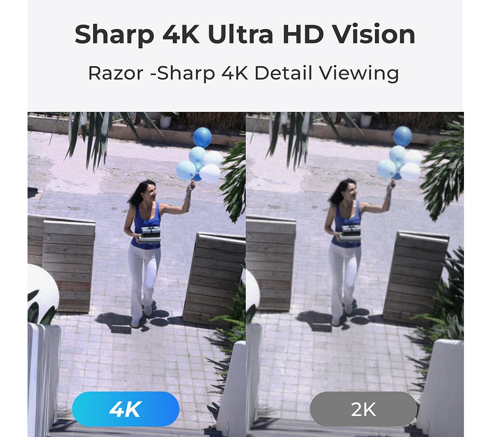 REOLINK TrackMix Series 4K Ultra HD WiFi Security Camera with 64 GB Memory Card - White image number 2 of 11