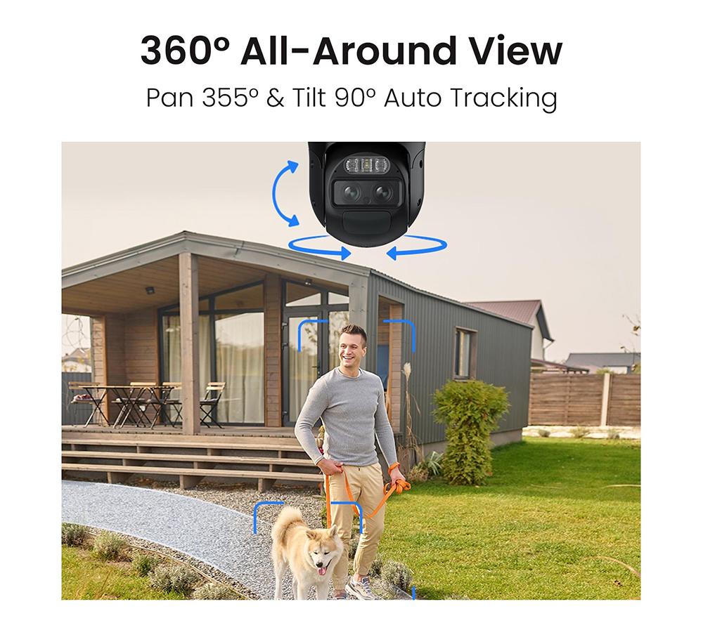 REOLINK TrackMix Series 4K Ultra HD WiFi Security Camera with 64 GB Memory Card - White image number 5 of 11