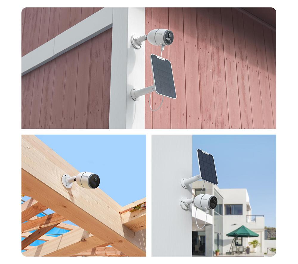 REOLINK Go Series Battery 2K 4G LTE Outdoor Security Camera Kit with Solar Panel & 64 GB Memory Card - White image number 10 of 11