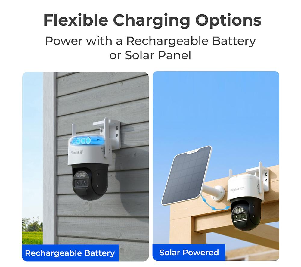 REOLINK TrackMix Series G770 4K 4G LTE Battery Outdoor Security Camera with Solar Panel & 64 GB Memory Card - White image number 7 of 12