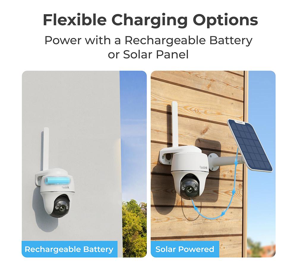 REOLINK TrackMix Series G770 4K 4G LTE Battery Outdoor Security Camera with Solar Panel & 64 GB Memory Card - White image number 9 of 12