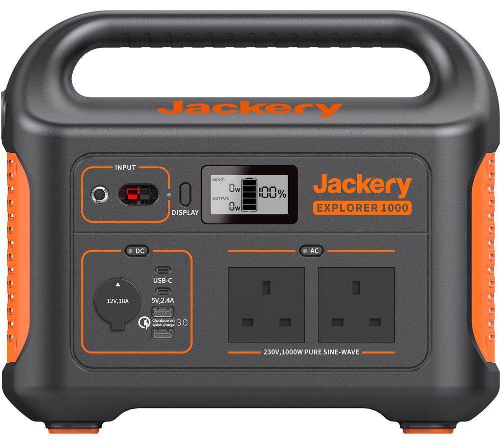 JACKERY G1000U1000UH Explorer 1002 Wh Portable Power Station, Black,Orange