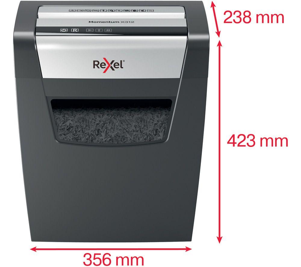 REXEL Momentum X312 Cross Cut Paper Shredder image number 3 of 10