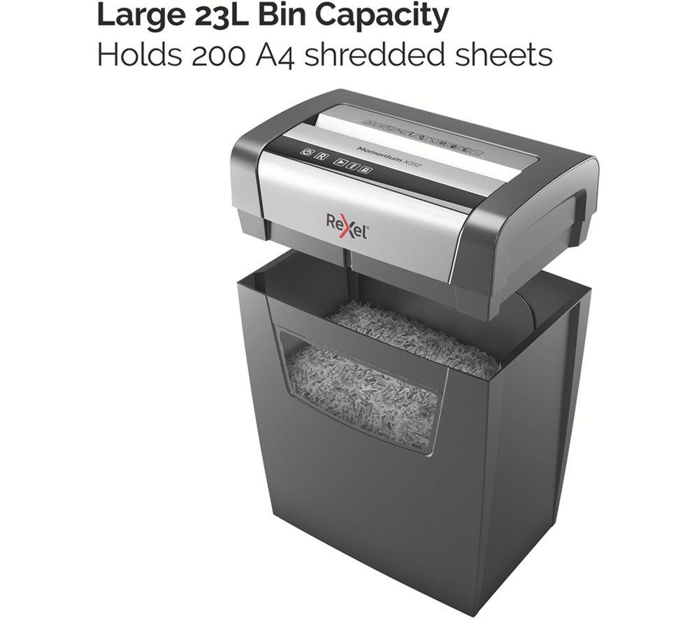 REXEL Momentum X312 Cross Cut Paper Shredder image number 4 of 10