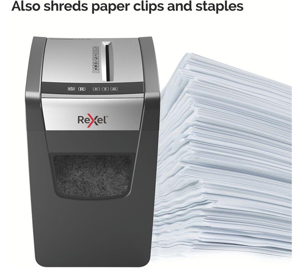 REXEL Momentum X410-SL Cross Cut Paper Shredder image number 6 of 10