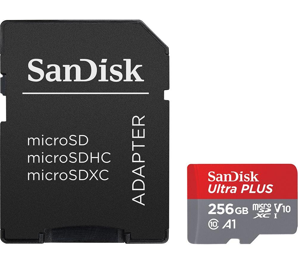 SANDISK Ultra Plus Class 10 microSDXC Memory Card, V10 - 256 GB image number 3 of 3