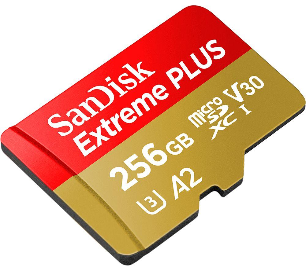 SANDISK Extreme Plus Class 10 microSDXC Memory Card - 256 GB image number 3 of 5