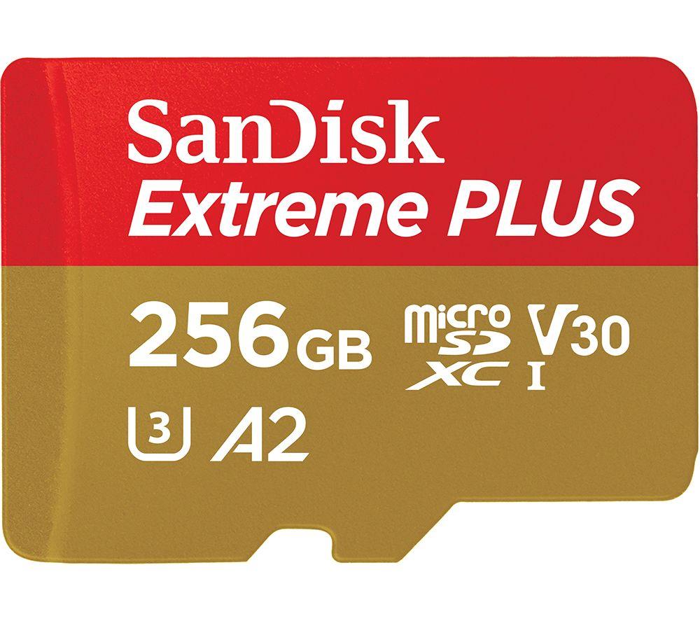 SANDISK Extreme Plus Class 10 microSDXC Memory Card - 256 GB image number 4 of 5