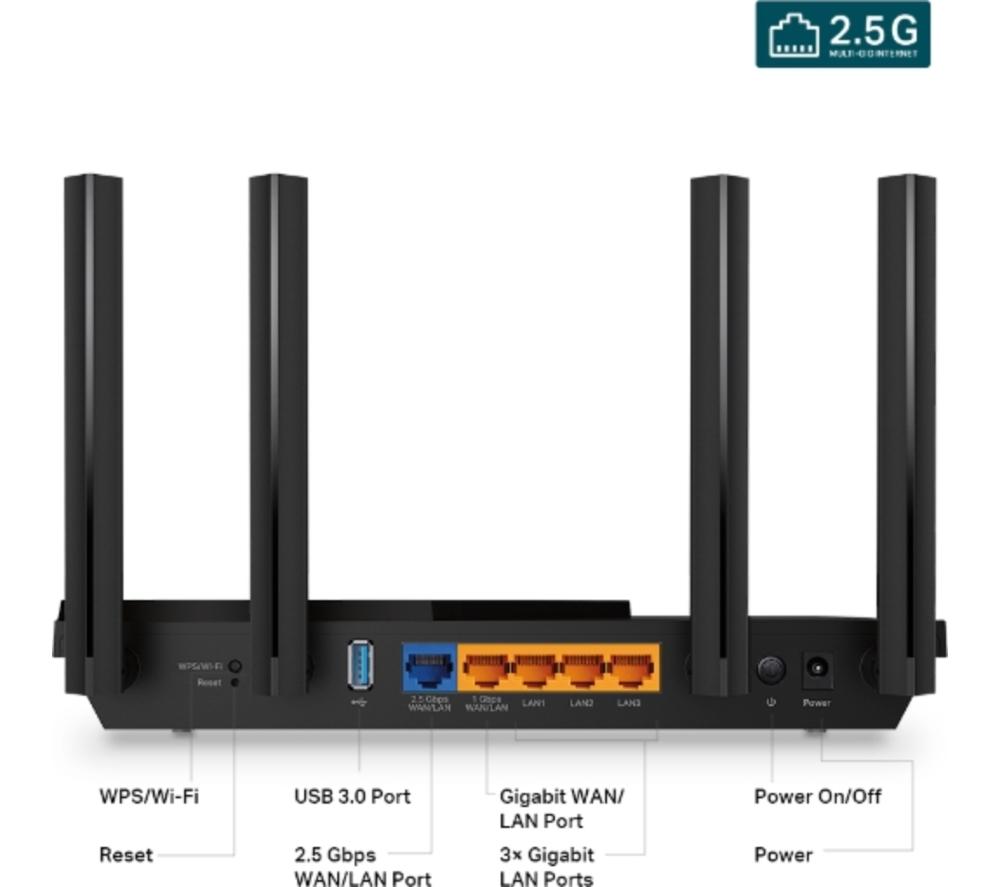 TP-LINK Archer AX55 Pro WiFi Cable & Fibre Router - AX 3000, Dual-band image number 3 of 6