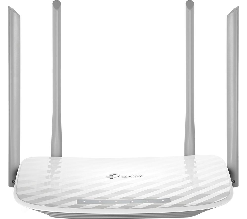 TP-Link AC1200 Wireless Dual Band Wi-Fi Router, Wi-Fi Speed Up to 867 Mbps/5 GHz + 300 Mbps/2.4 GHz, 4+1 Fast Ports, Single-Core CPU, Parental Control, Easy setup (Archer C50)