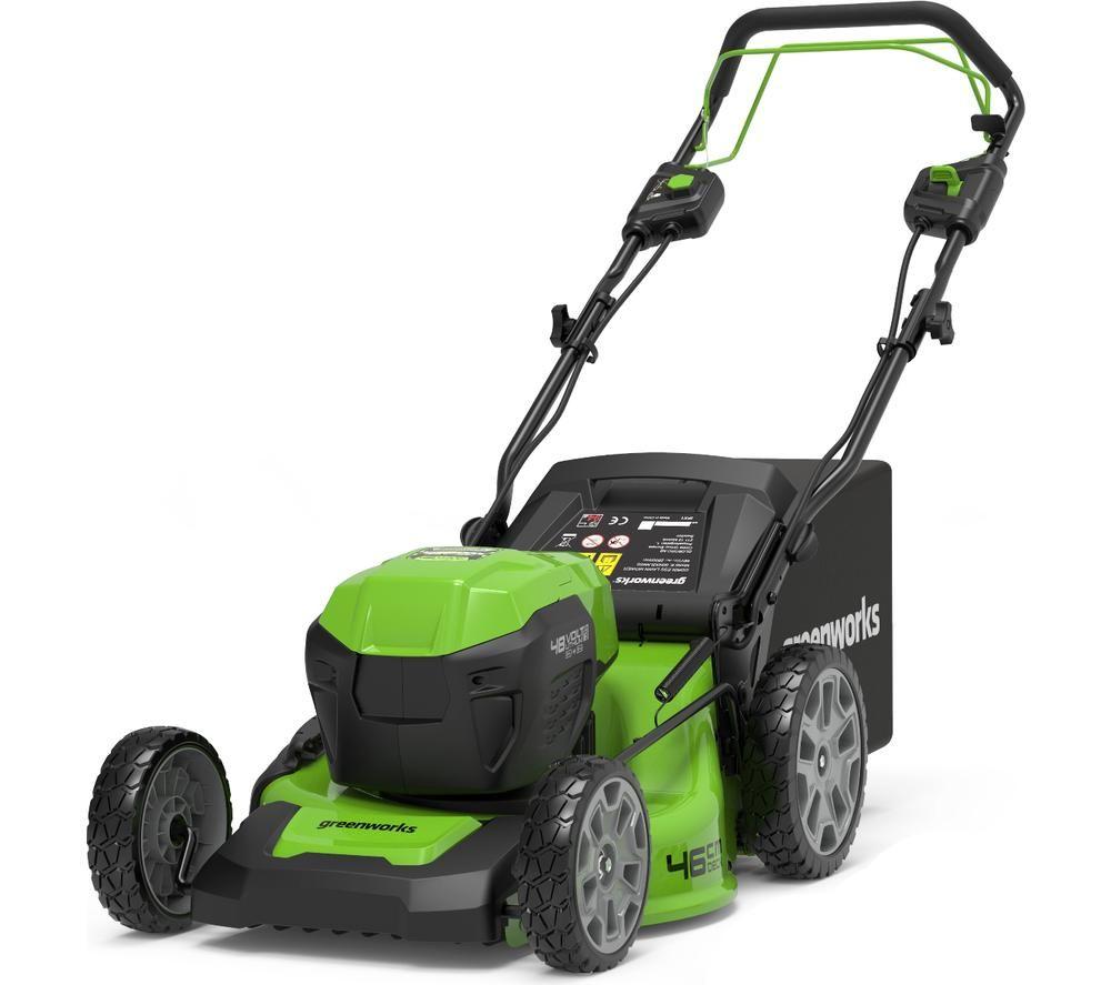Greenworks Gwgd24x2lm46sp Cordless Rotary Lawn Mower - Green, Green