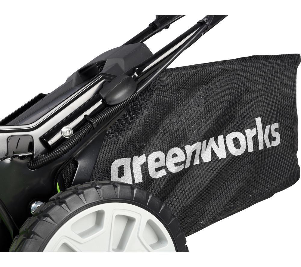 GREENWORKS GWGD24X2LM46SP Cordless Rotary Lawn Mower - Green image number 3 of 6