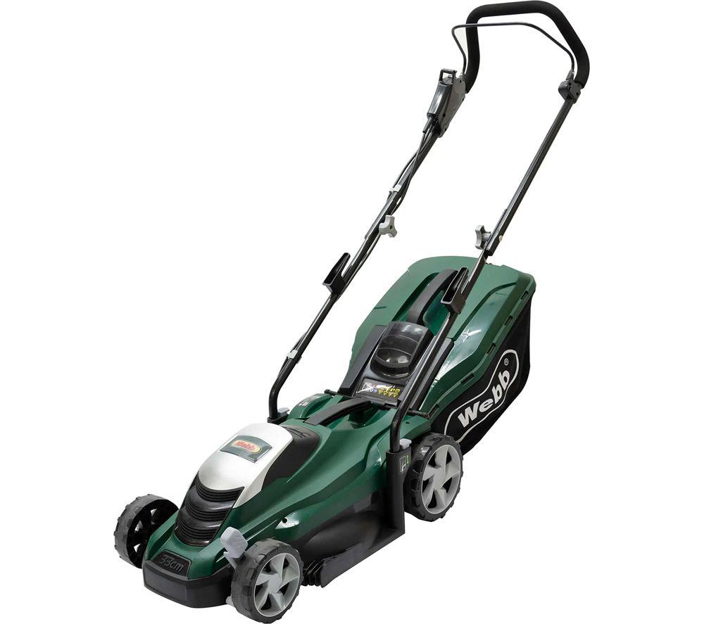 Webb Classic Weer33 Corded Rotary Lawn Mower - Green & Black