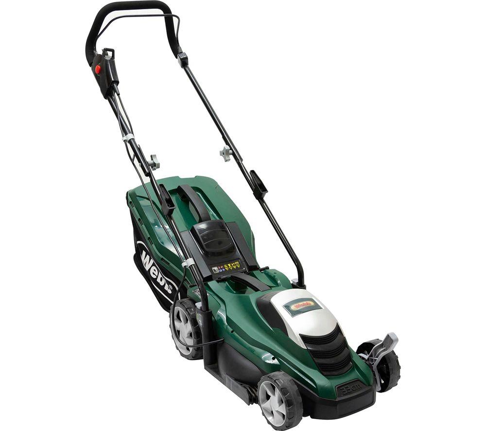 WEBB Classic WEER33 Corded Rotary Lawn Mower - Green & Black image number 2 of 11