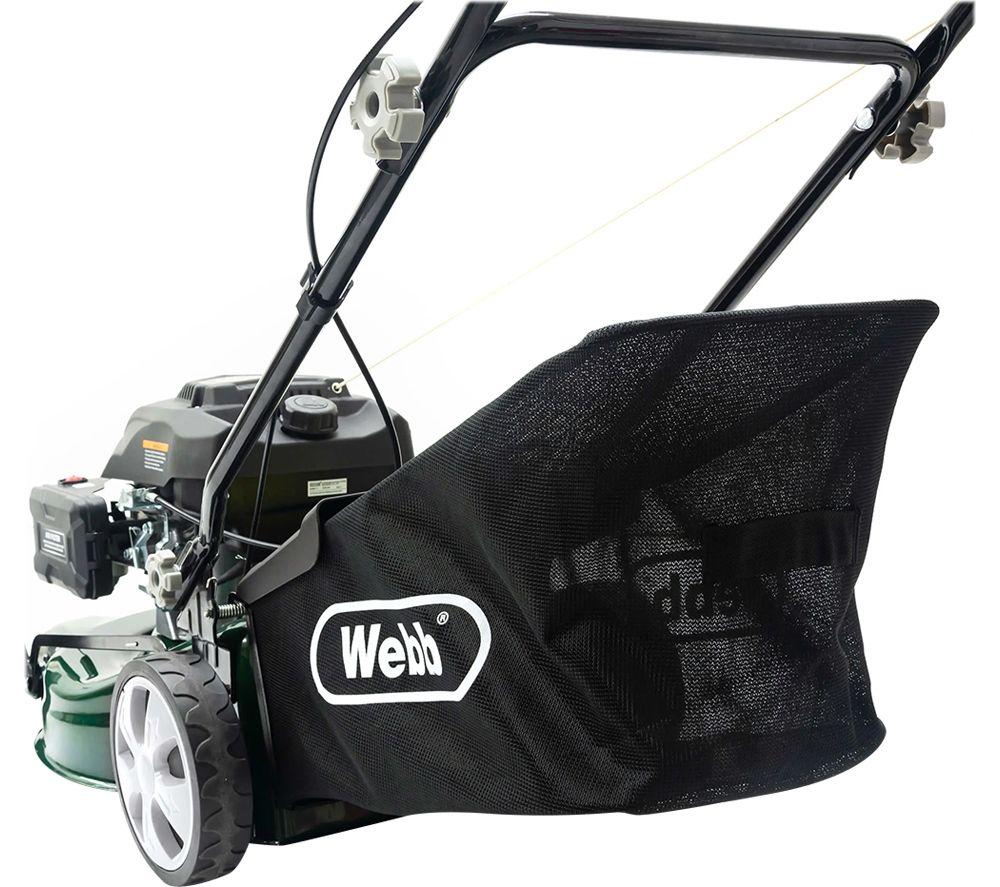 WEBB Classic WER460SP Petrol Rotary Lawn Mower - Black & Green image number 3 of 9