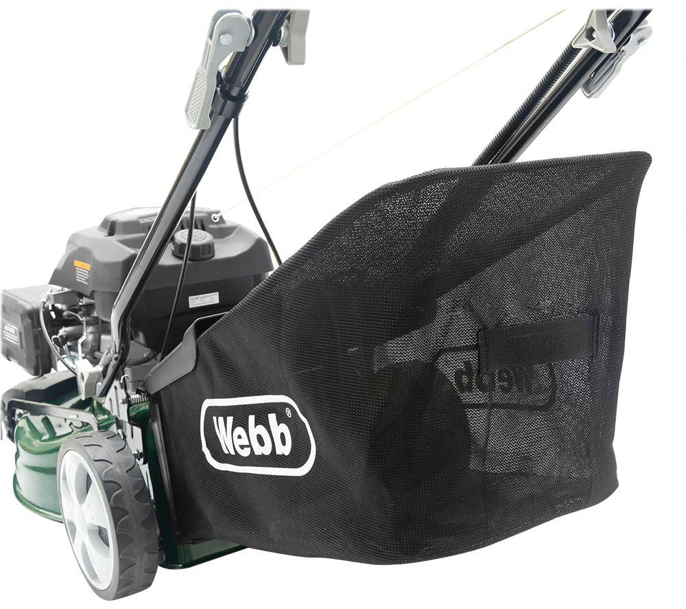 WEBB Classic WER46OES Self Propelled Electric Start Petrol Rotary Lawnmower - Black image number 4 of 13
