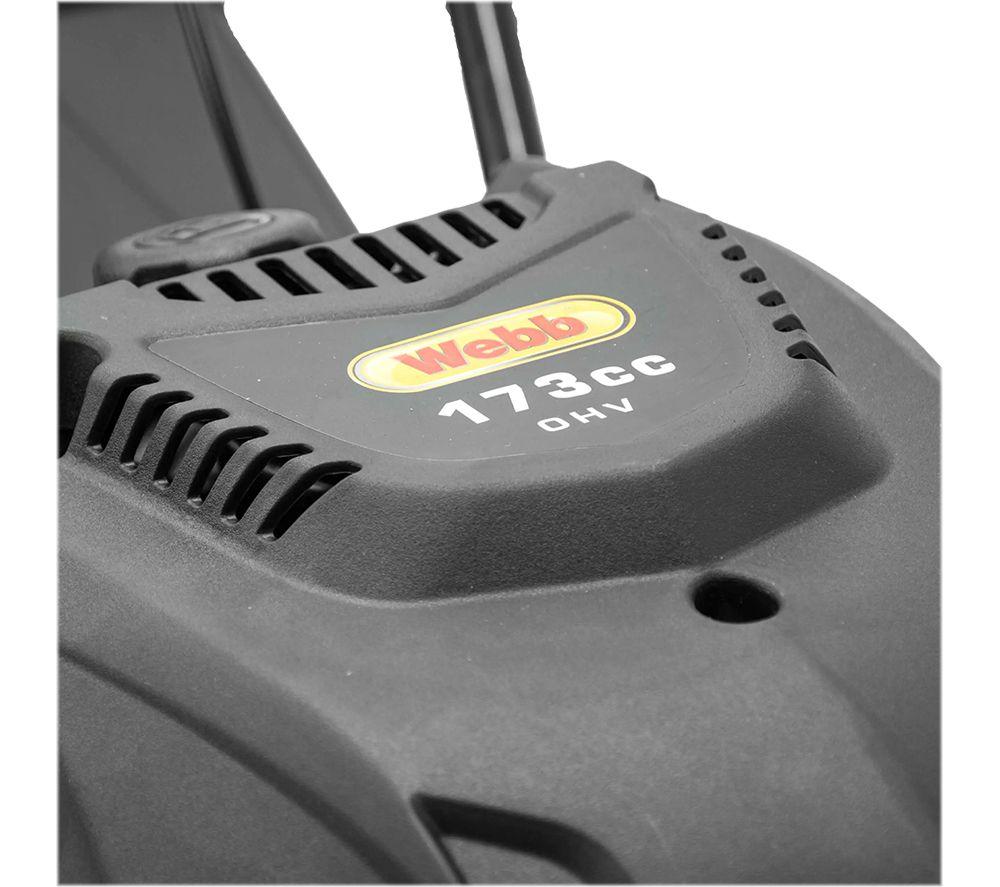 WEBB Classic WER46OES Self Propelled Electric Start Petrol Rotary Lawnmower - Black image number 8 of 13