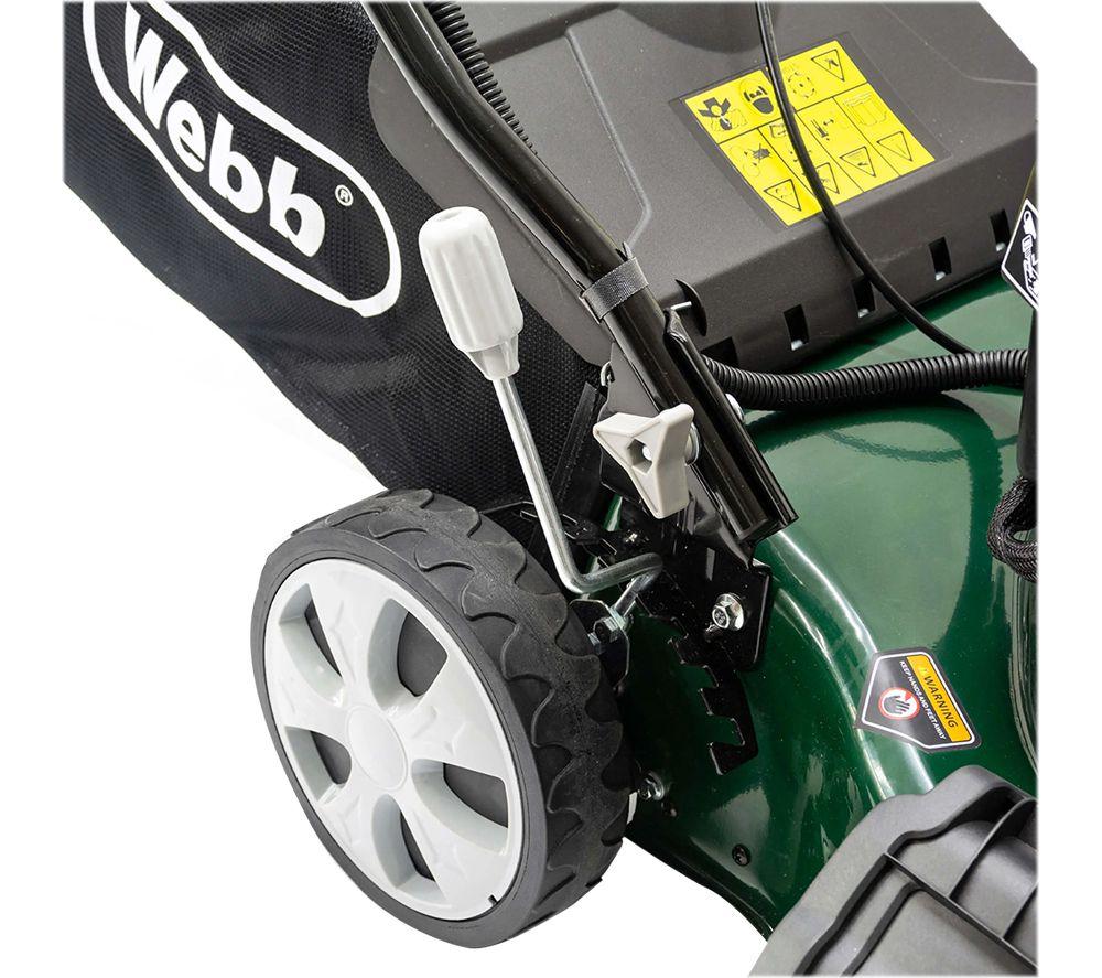 WEBB Classic WER46OES Self Propelled Electric Start Petrol Rotary Lawnmower - Black image number 9 of 13