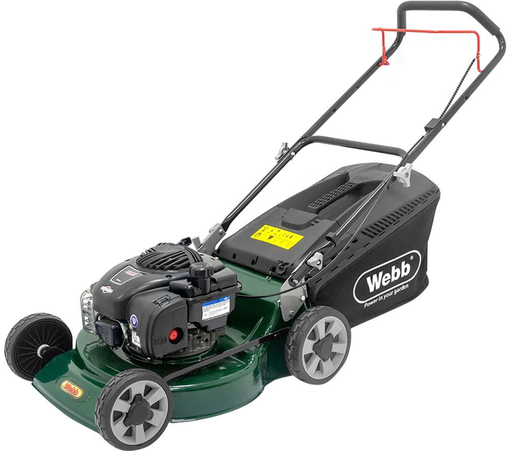 WEBB Supreme WER18HP4 Rotary Lawn Mower - Black & Green image number 2 of 11