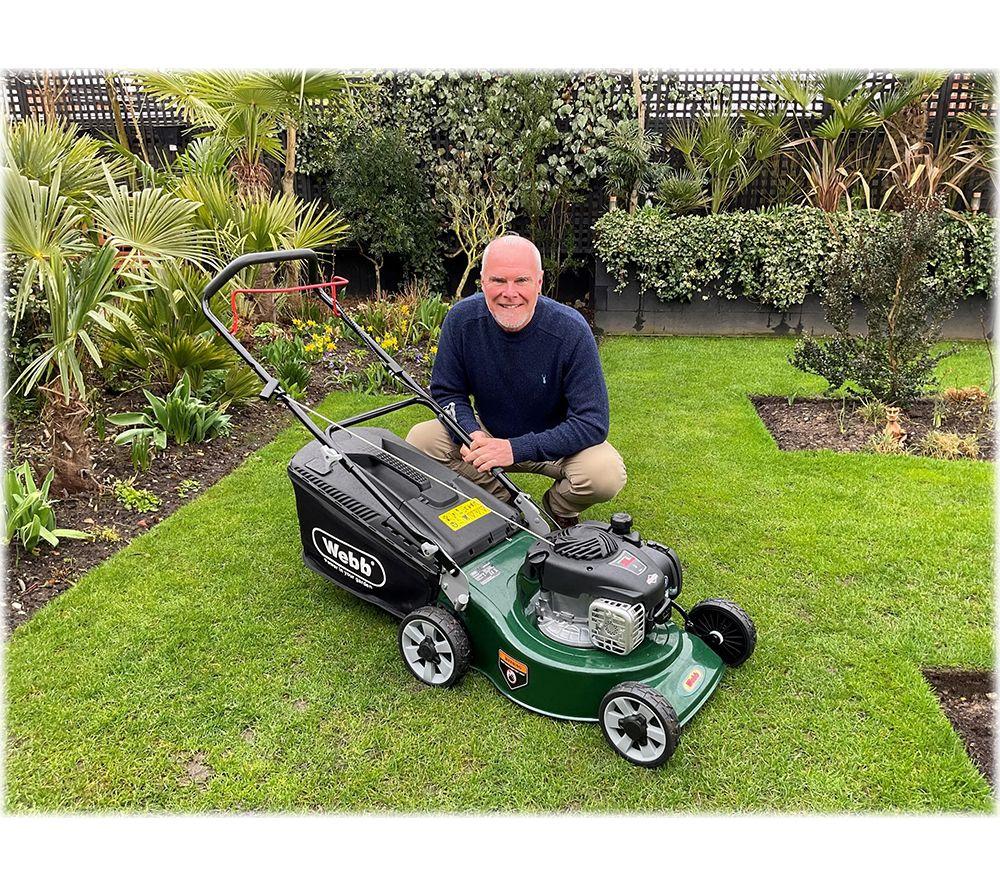 WEBB Supreme WER18HP4 Rotary Lawn Mower - Black & Green image number 11 of 11