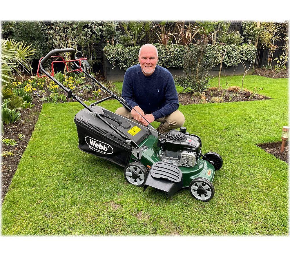 WEBB WER18HW4 Supreme Rotary Lawn Mower - Green & Black image number 6 of 6