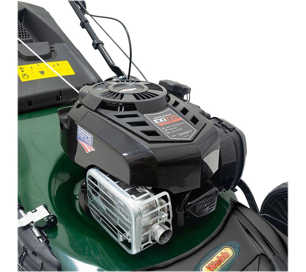 WEBB WER18HW4 Supreme Cordless Rotary Lawn Mower - Green & Black image number 2 of 13
