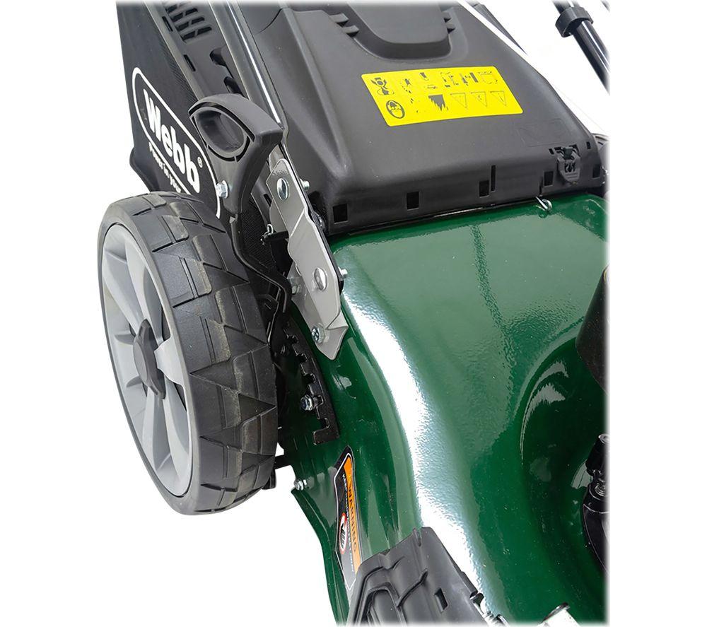 WEBB WER18HW4 Supreme Cordless Rotary Lawn Mower - Green & Black image number 6 of 13