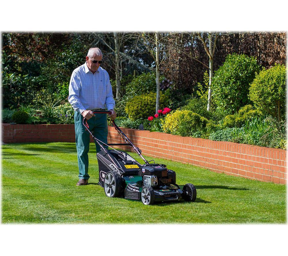 WEBB WER18HW4 Supreme Cordless Rotary Lawn Mower - Green & Black image number 12 of 13