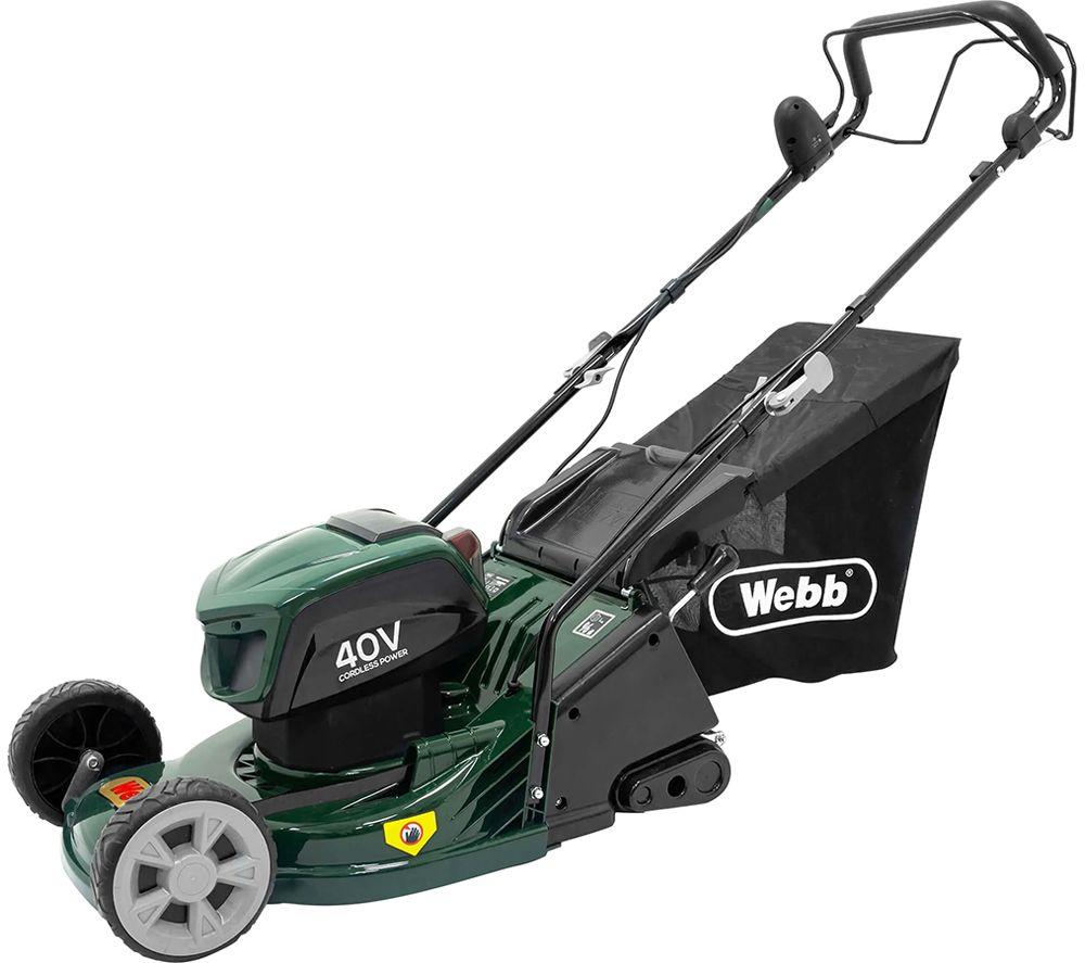 WEBB WERR17LISPX2 Cordless Rotary Lawn Mower with 2 Batteries review