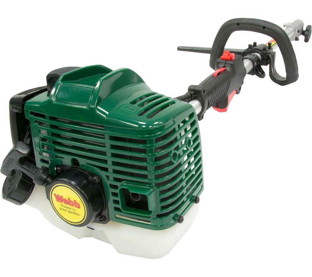 WEBB WEMC26 4-in-1 Petrol Cordless Garden Multi-Tool - Green, Silver & Black image number 2 of 5