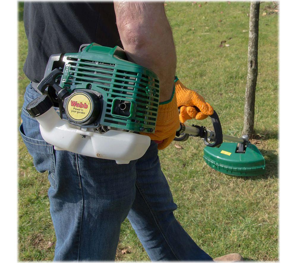 WEBB WEMC26 4-in-1 Petrol Cordless Garden Multi-Tool - Green, Silver & Black image number 4 of 5