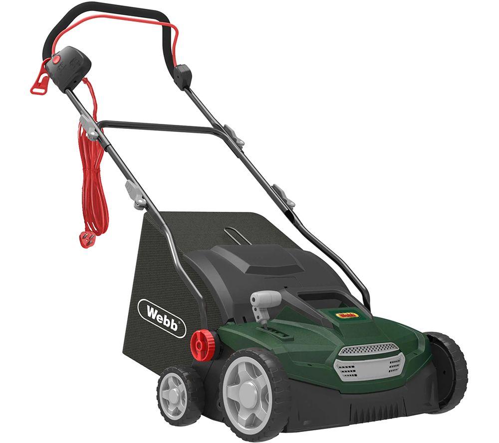 WEBB WEESR Corded Scarifier & Lawn Raker - Green & Black image number 2 of 12