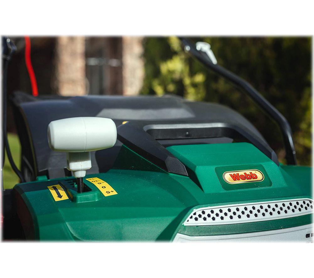 WEBB WEESR Corded Scarifier & Lawn Raker - Green & Black image number 6 of 12