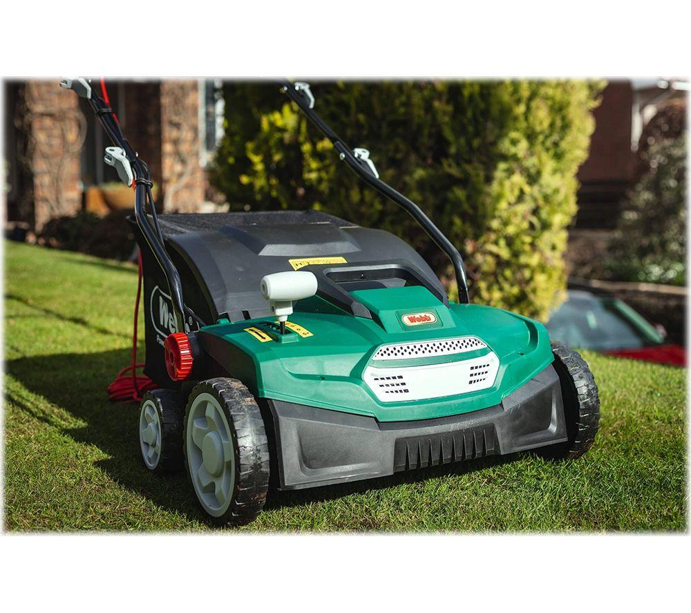 WEBB WEESR Corded Scarifier & Lawn Raker - Green & Black image number 10 of 12