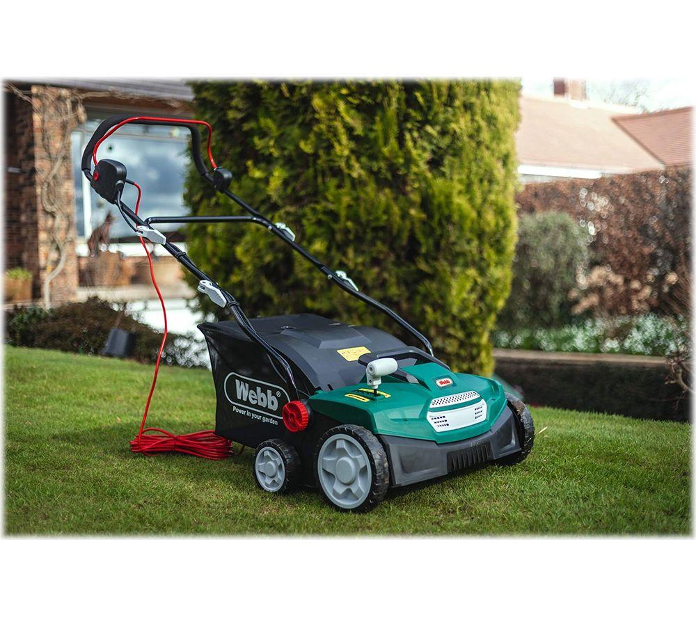WEBB WEESR Corded Scarifier & Lawn Raker - Green & Black image number 12 of 12